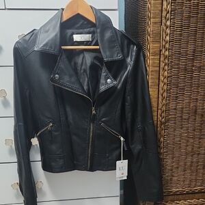 Women's Black Leather Jacket by